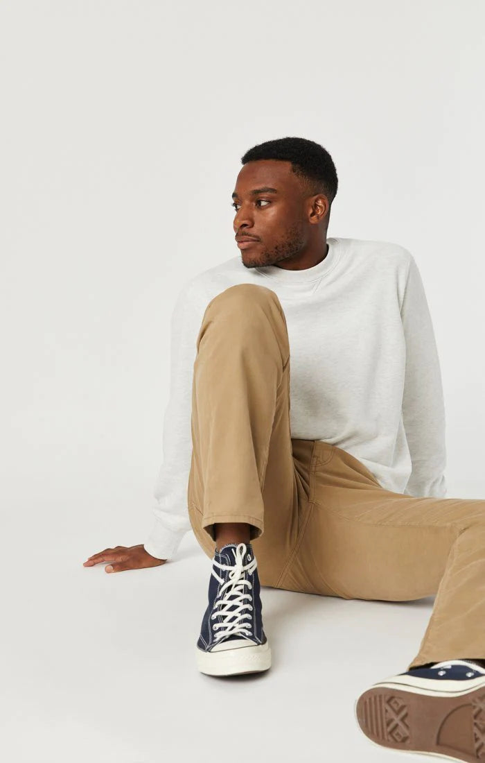 zach british khaki twill pants