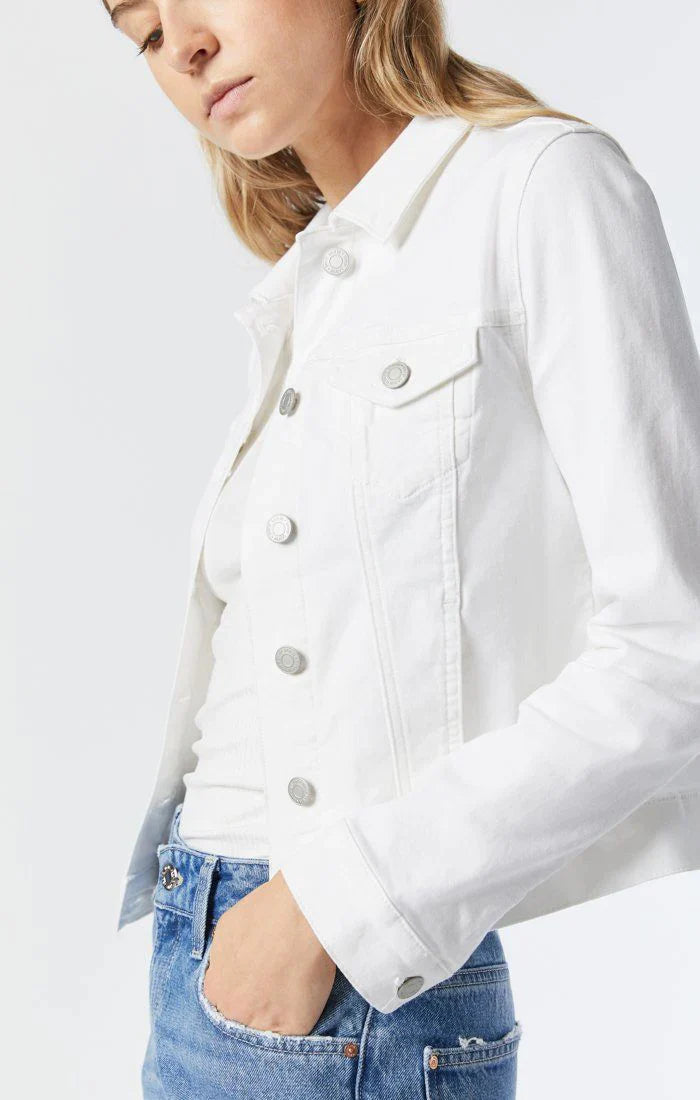 samantha white denim jacket