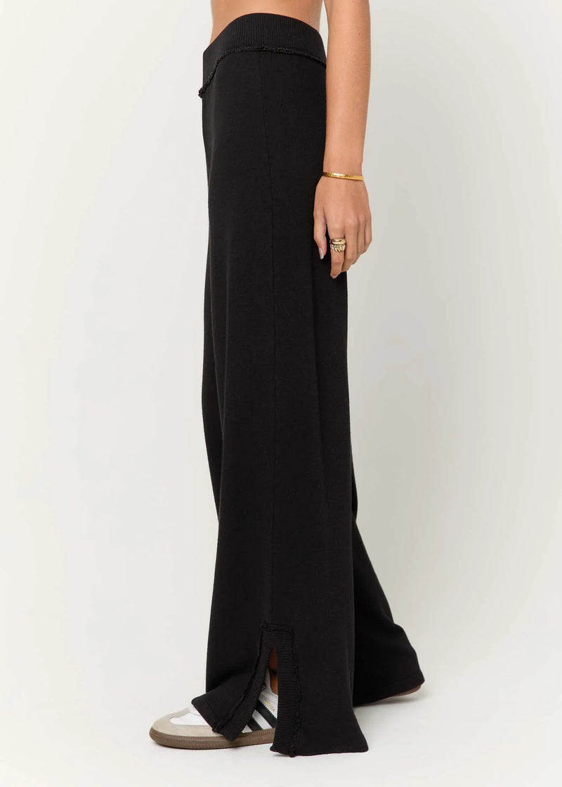 beau wide leg pant | black