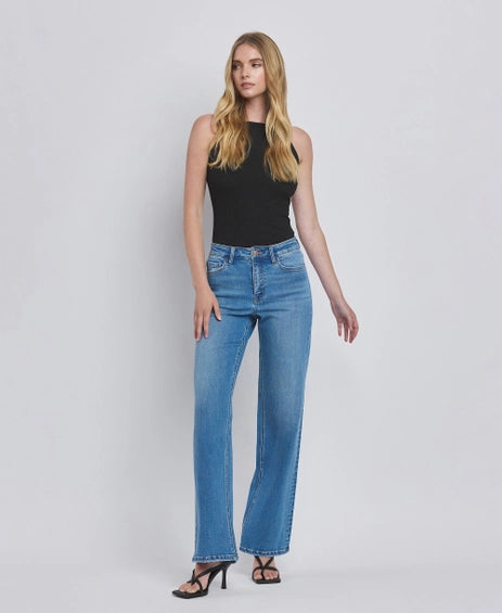 refinery high rise wide leg jeans