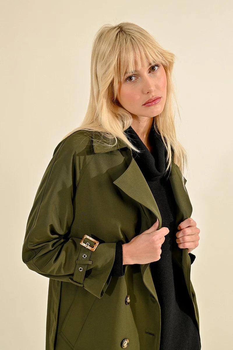 trench coat | khaki