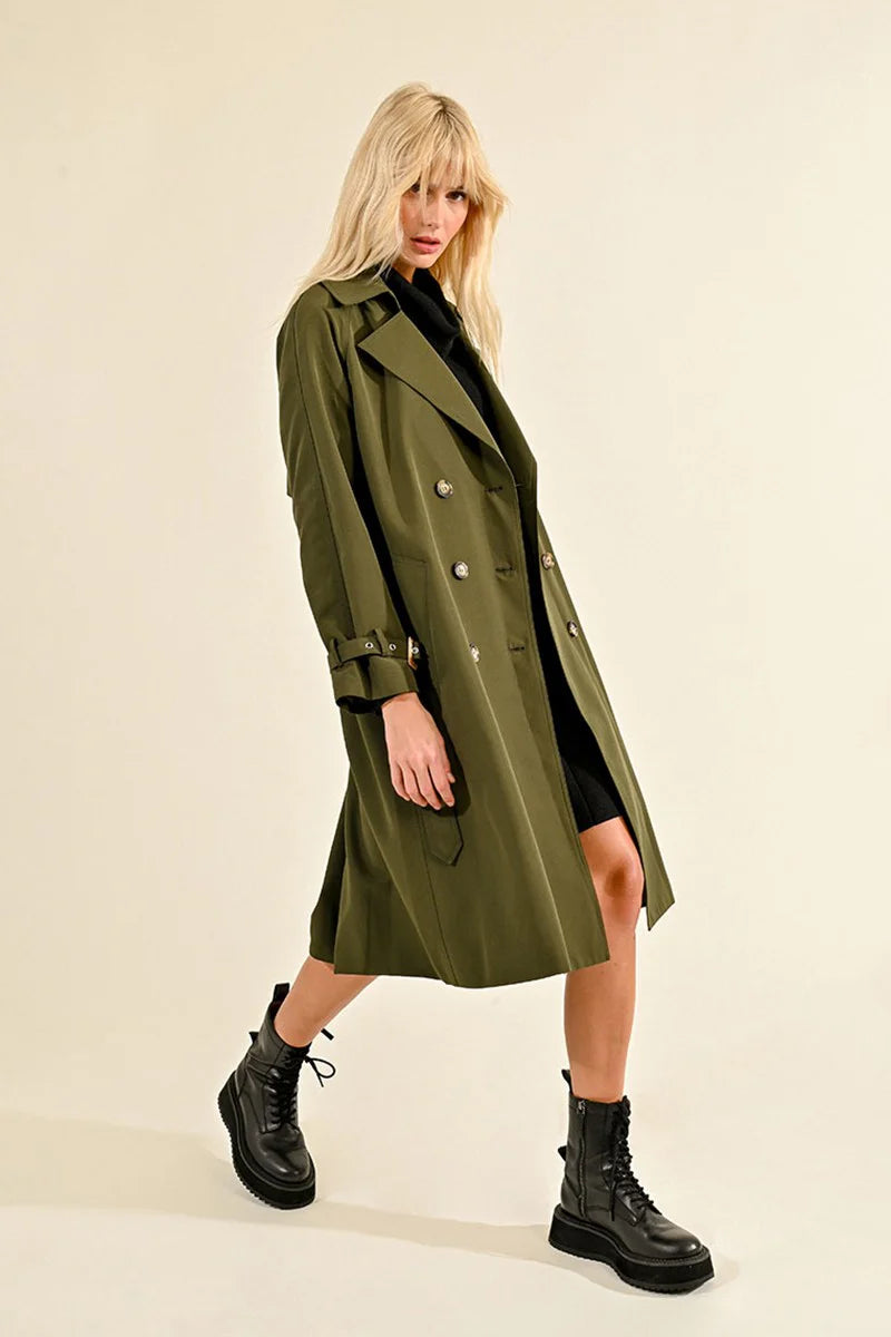 trench coat | khaki