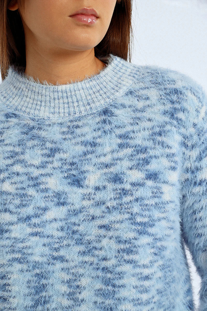 tie dye sweater | blue
