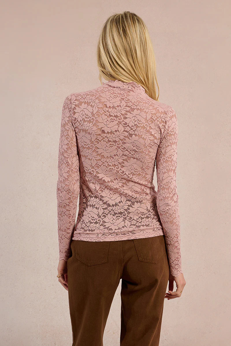 forever pink lace top