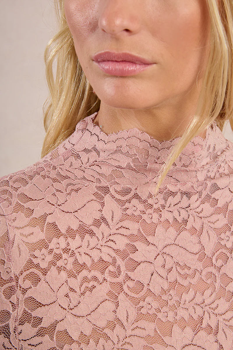 forever pink lace top