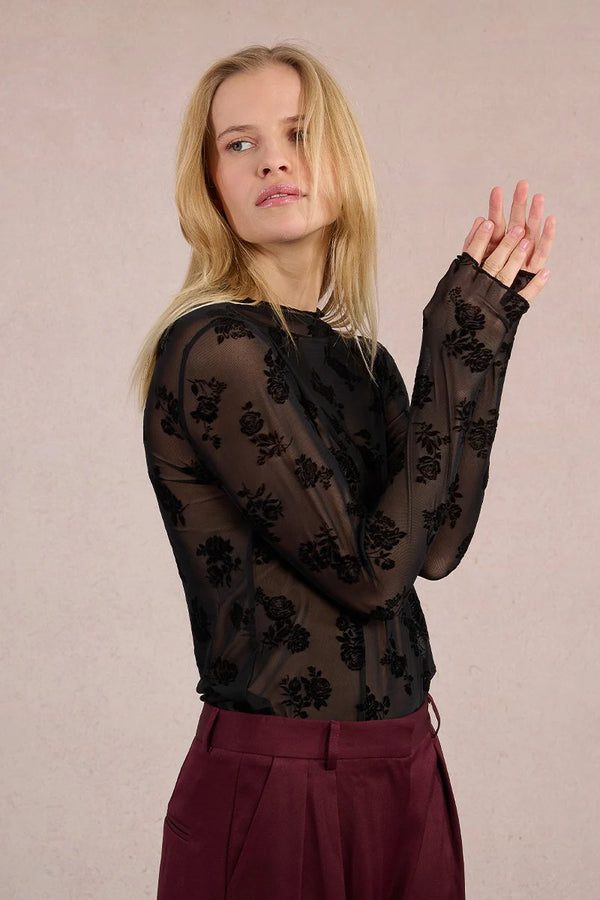 oh so sweet lace top | black