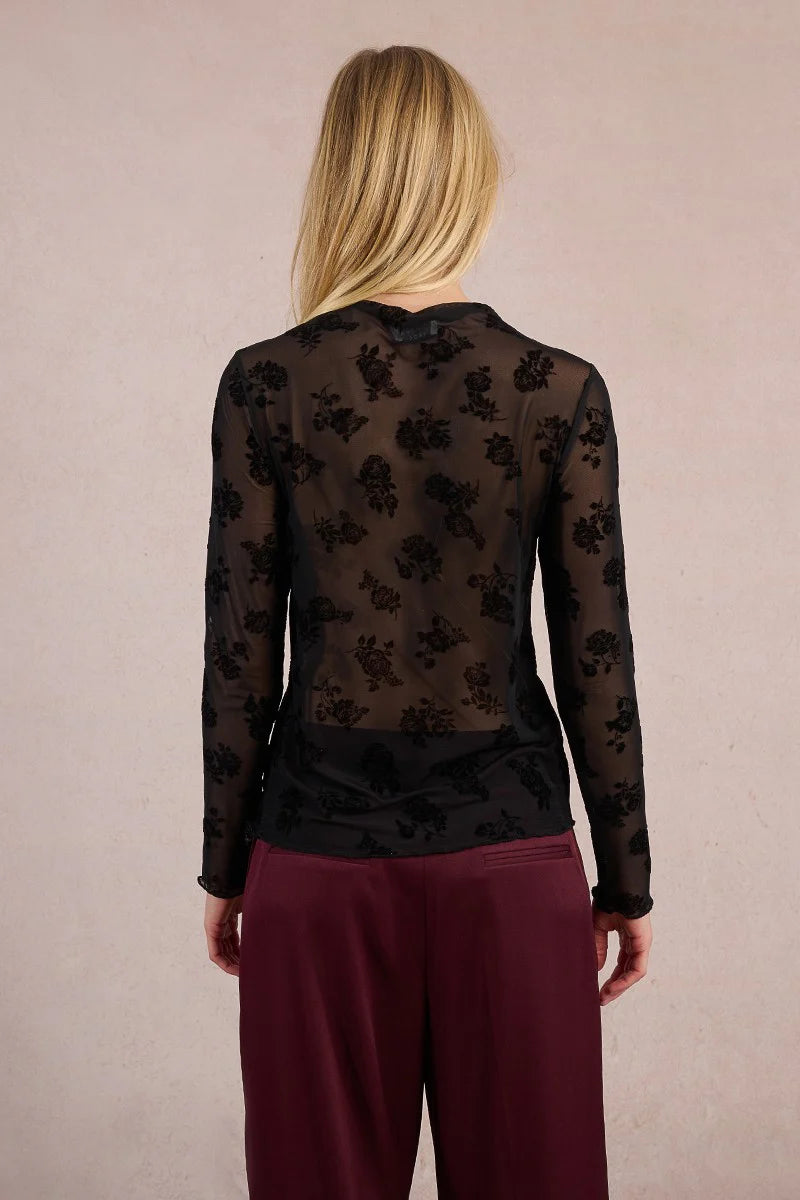 oh so sweet lace top | black
