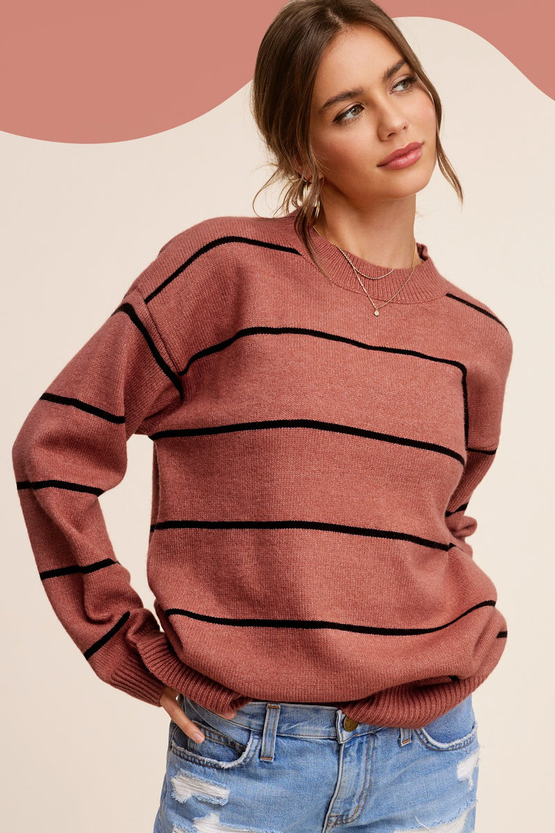 eunice clay stripe sweater