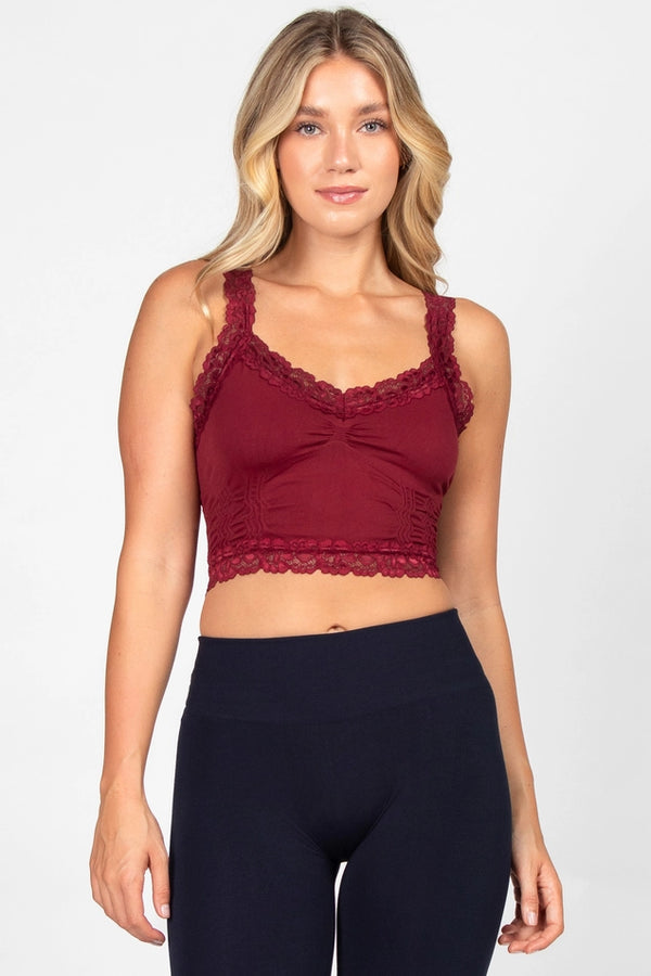 lace corset bralette