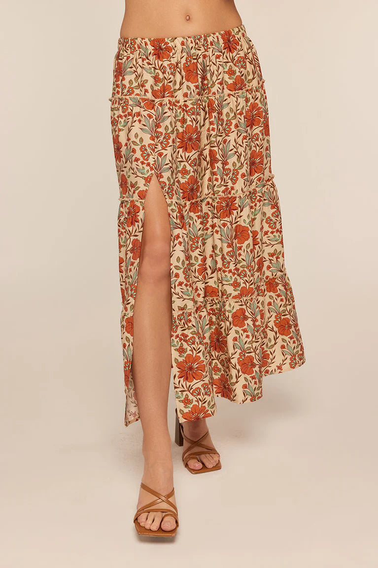 alexandra skirt | orange floral