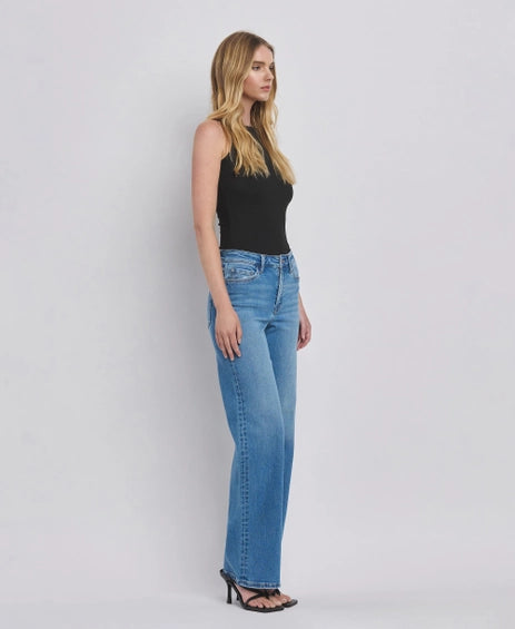 refinery high rise wide leg jeans