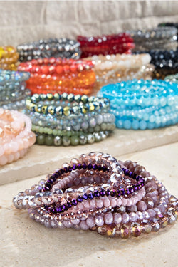 glass bead set bracelet | more colors