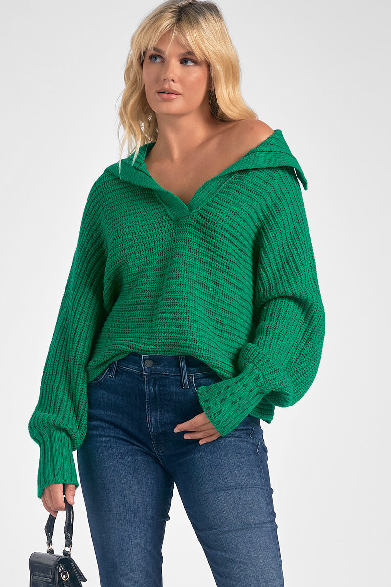meg kelly green sweater