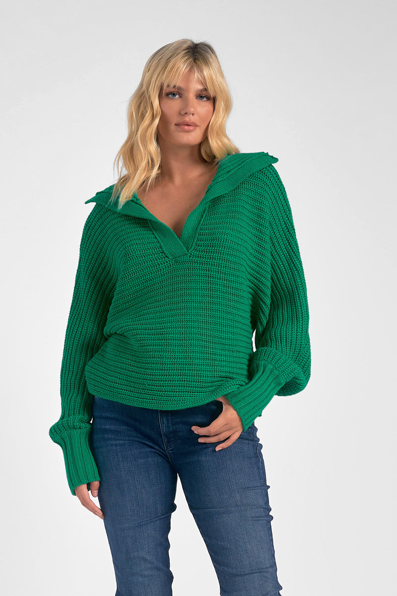 meg kelly green sweater