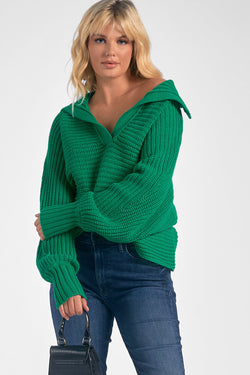 meg kelly green sweater
