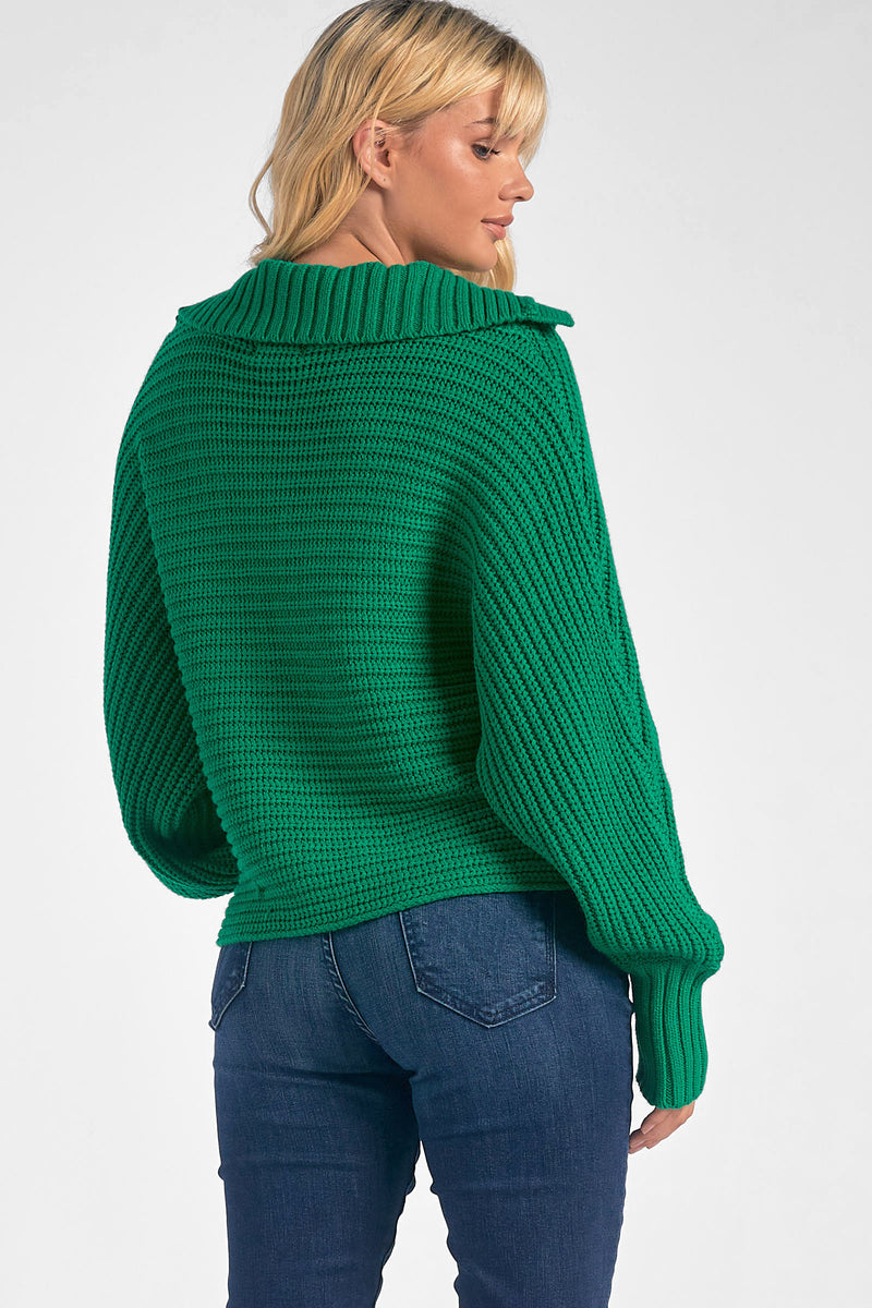 meg kelly green sweater
