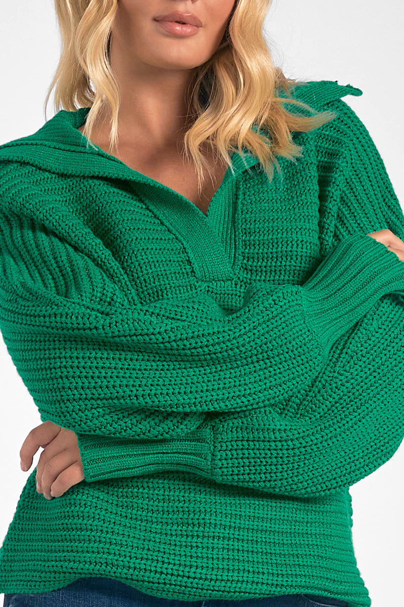 meg kelly green sweater