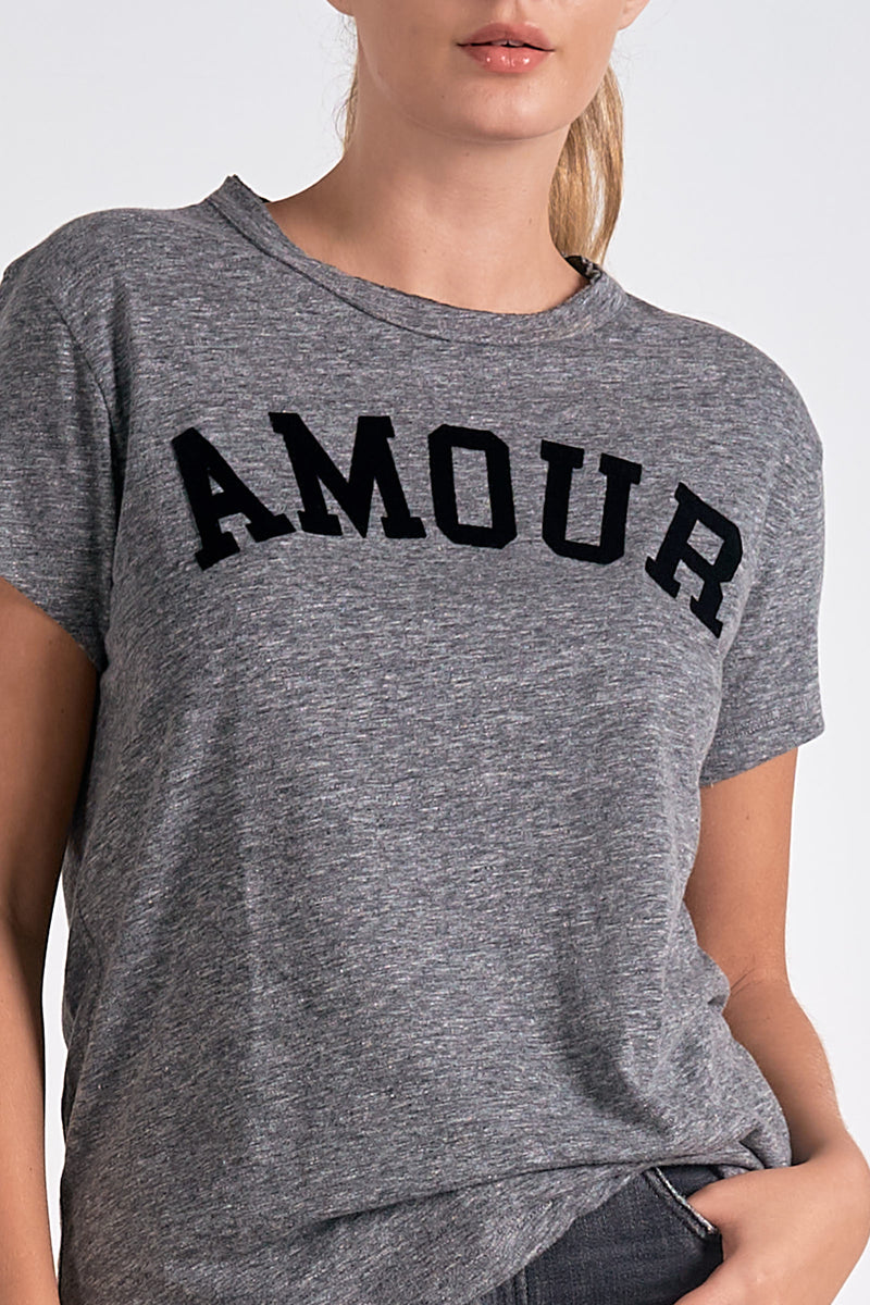 amour tee | grey