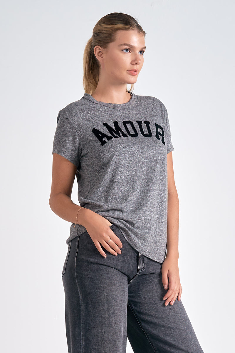 amour tee | grey