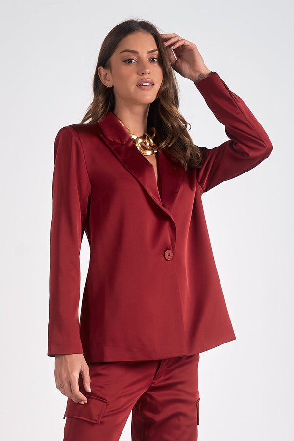 tilda blazer | maroon