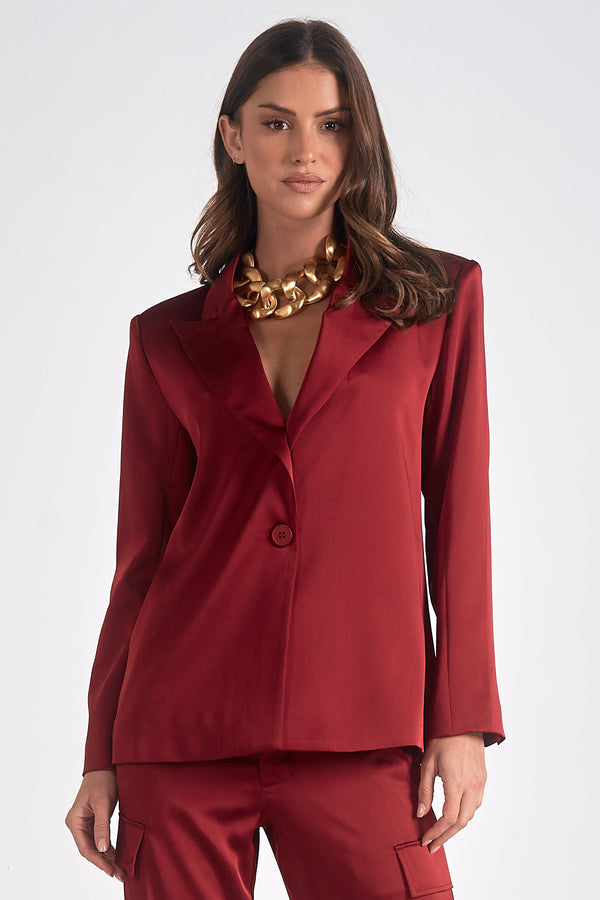 tilda blazer | maroon