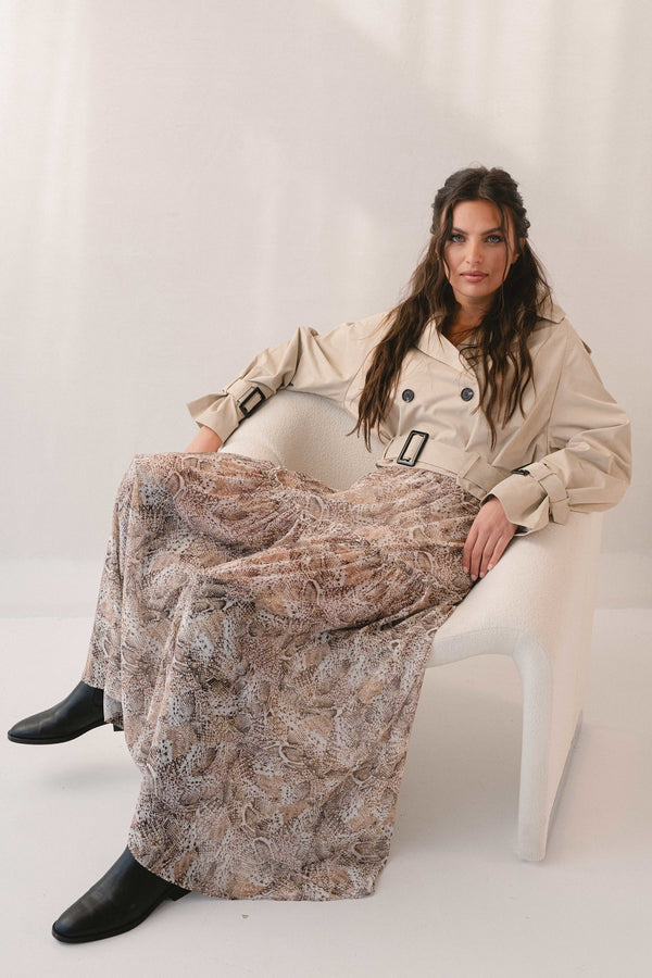 short trench jacket | natural