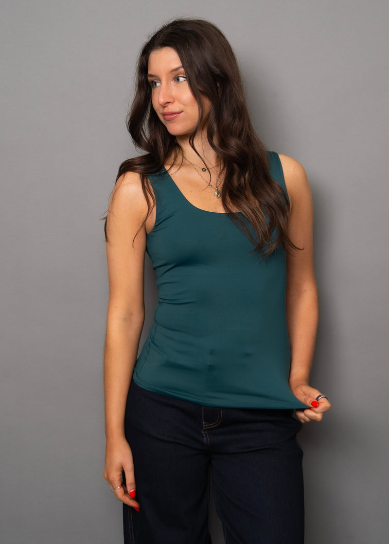 tanith tank topp | hunter green