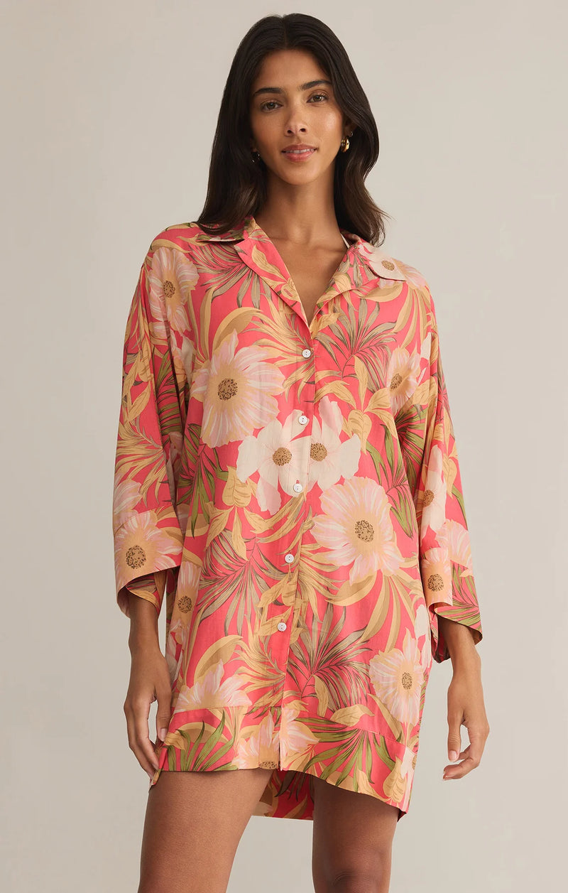 gellar barra tropic shirt dress