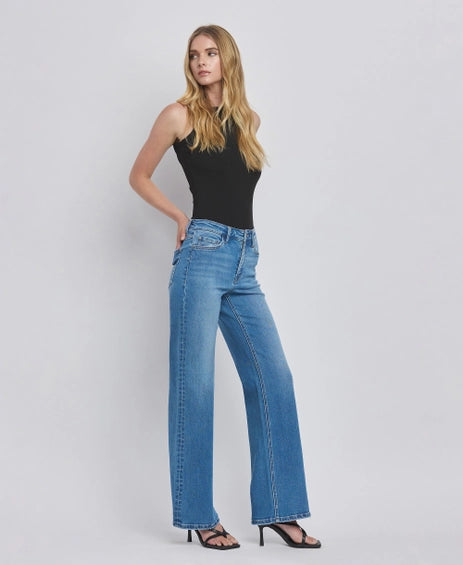 refinery high rise wide leg jeans