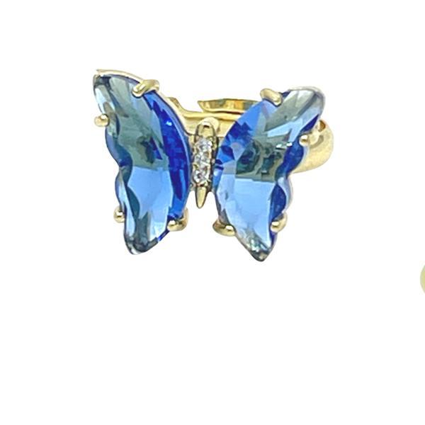 glass butterfly ring | more colors