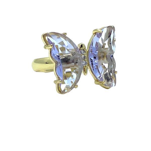 glass butterfly ring | more colors