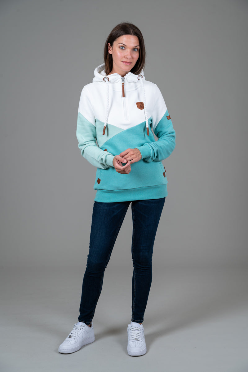 roxy half zip hoodie | cove mix