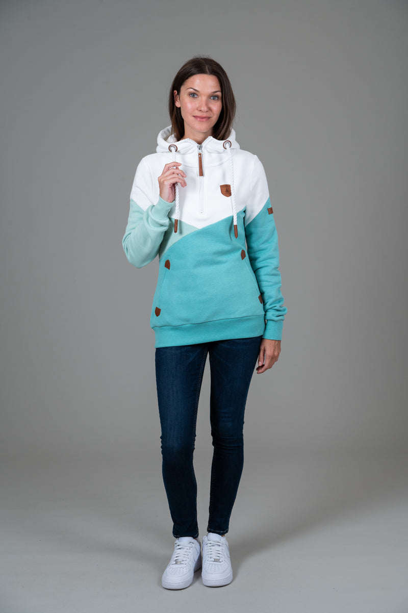 roxy half zip hoodie | cove mix