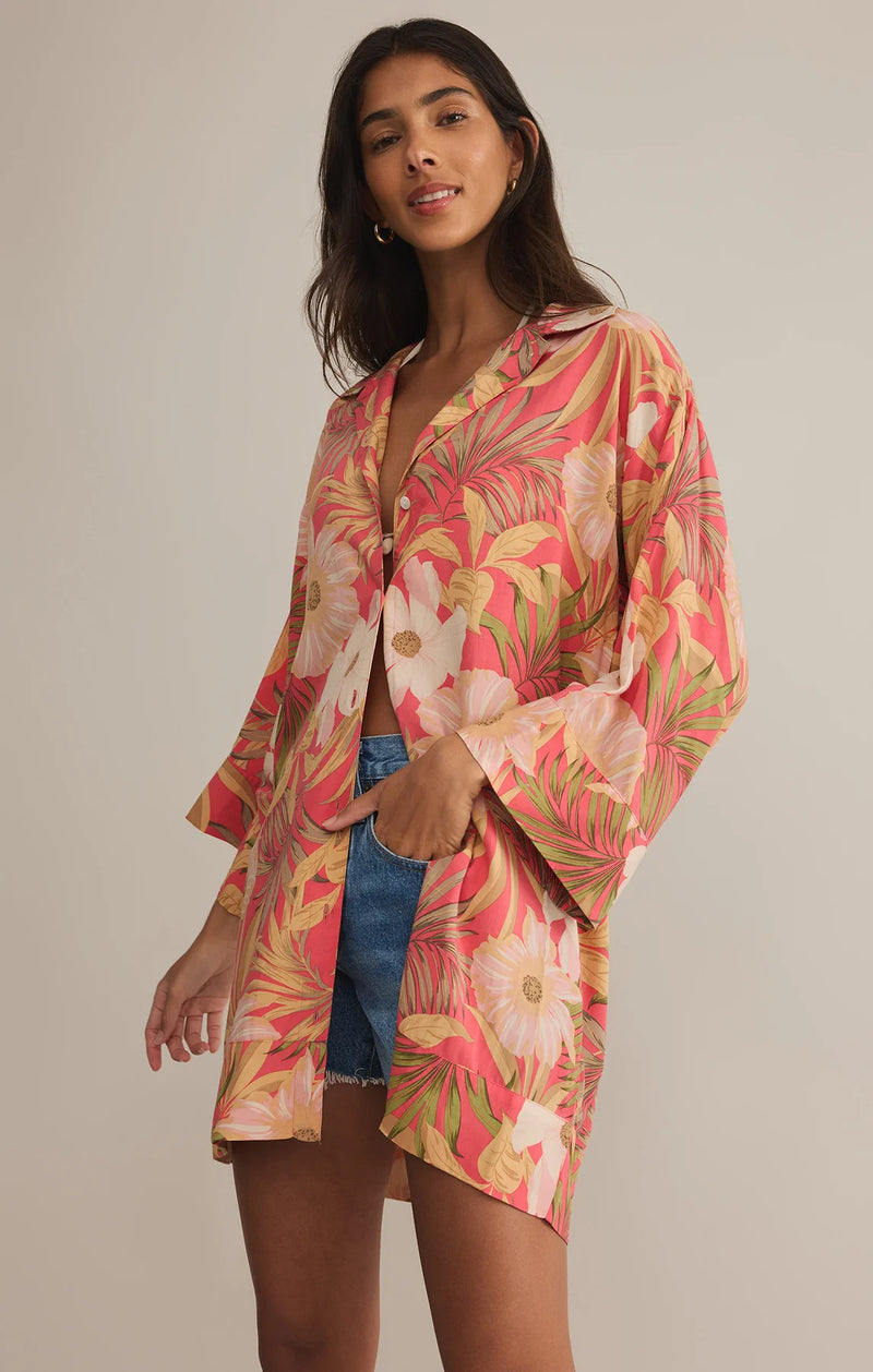 gellar barra tropic shirt dress