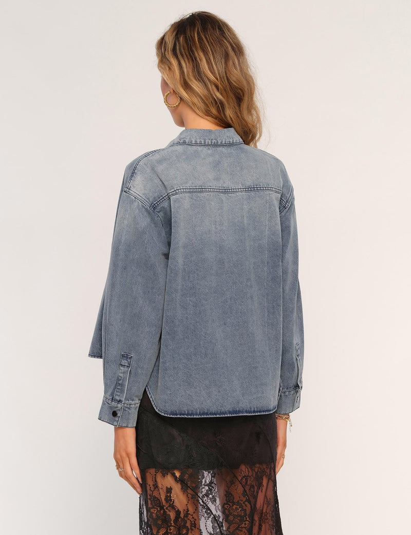 tasmin shirt jacket | glacier