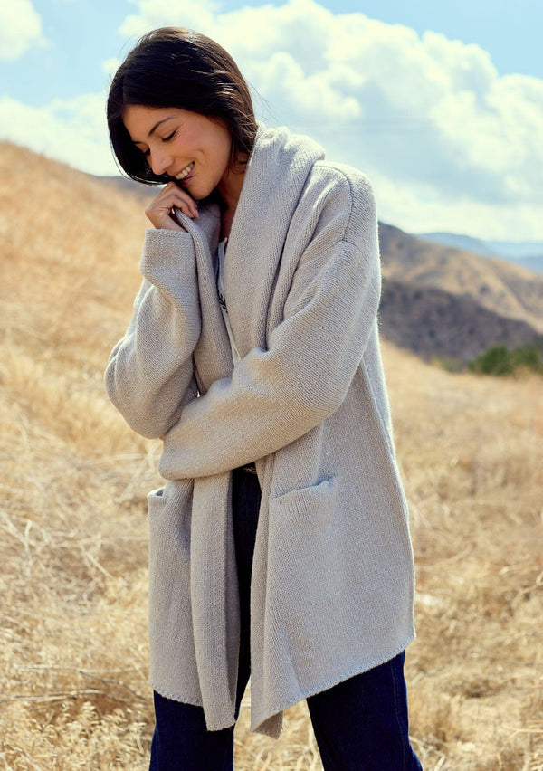 haydon sweater coat | h.grey