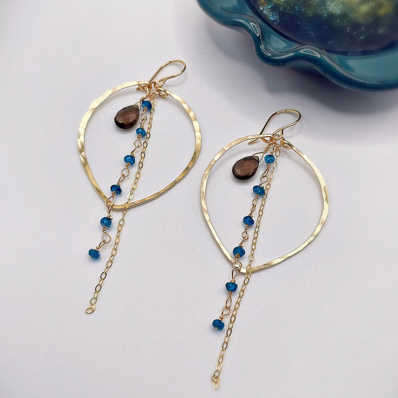 fallen leaf chain hoops | more
