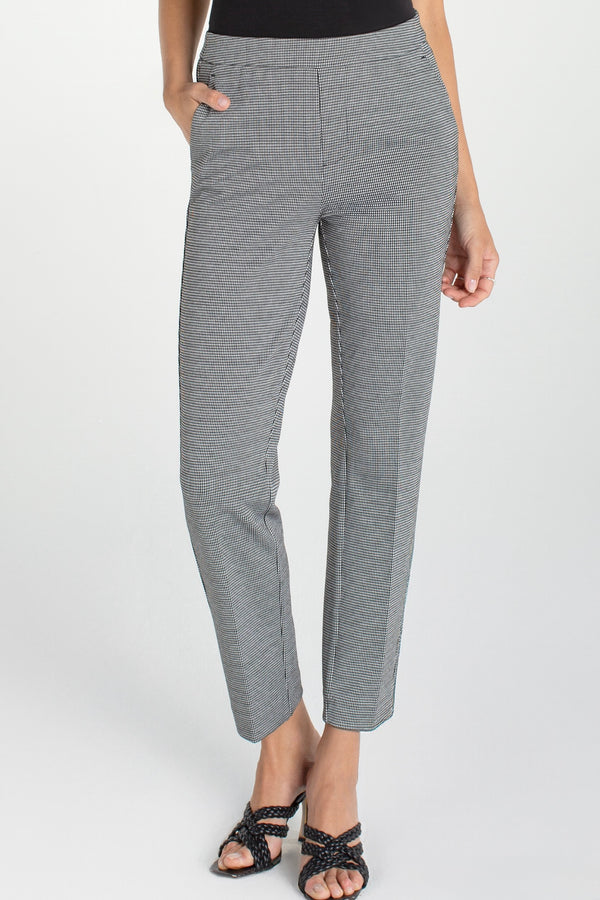kayla mini check trouser | bw