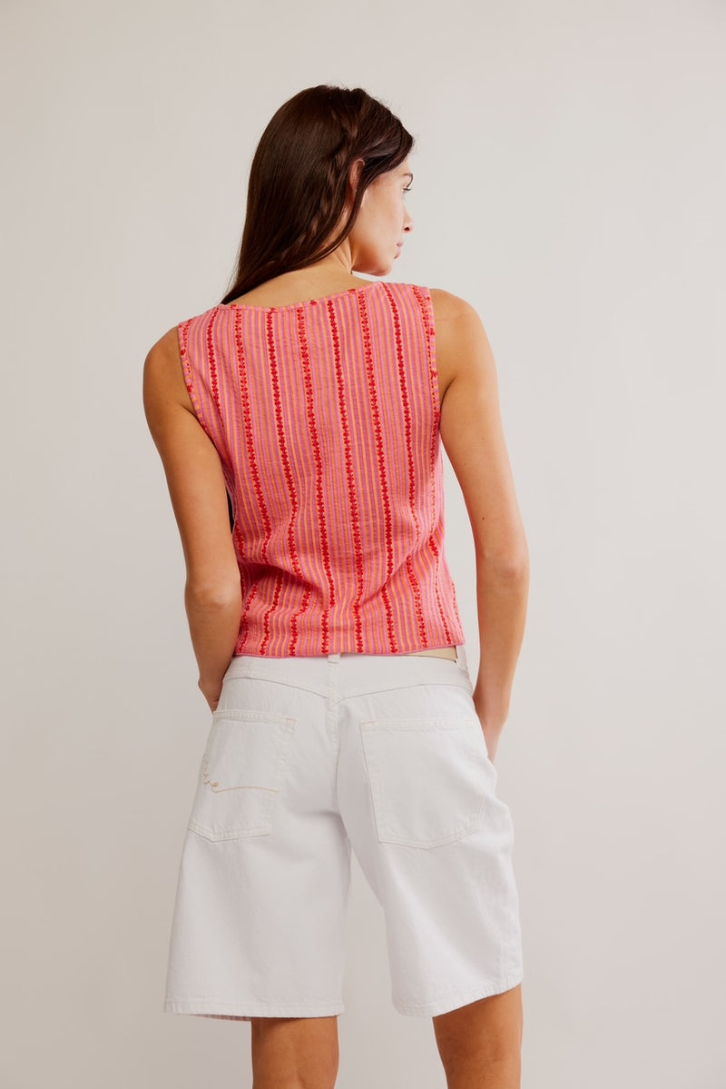 tilly vest | punch combo cherry