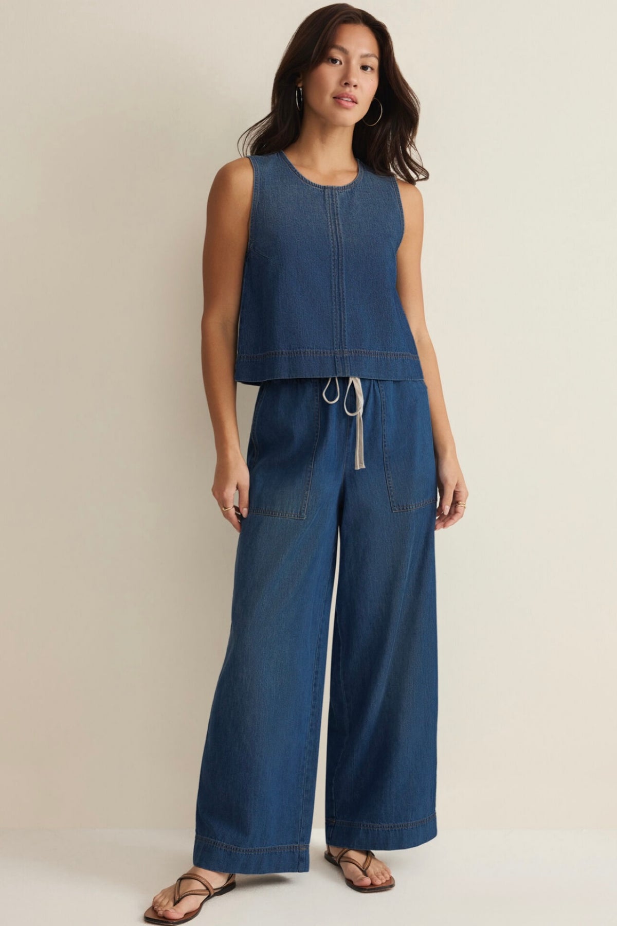 daycation denim utility pant – allure boutique