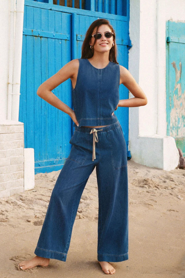daycation denim utility pant – allure boutique