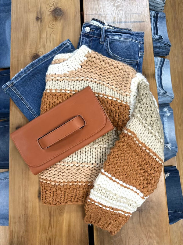 butter pecan chunky sweater