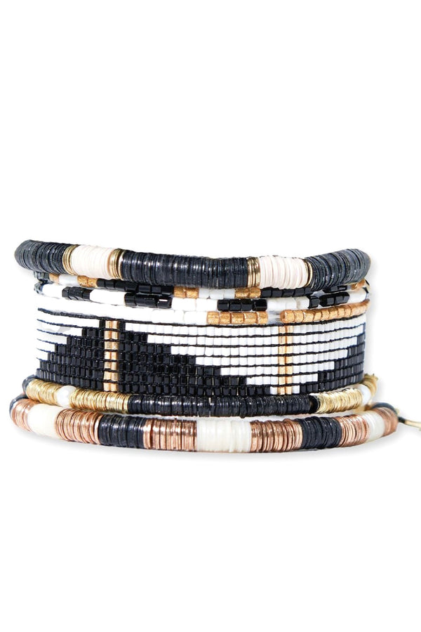 paint it black bracelet stack