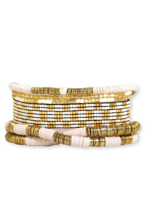 gold digger bracelet stack