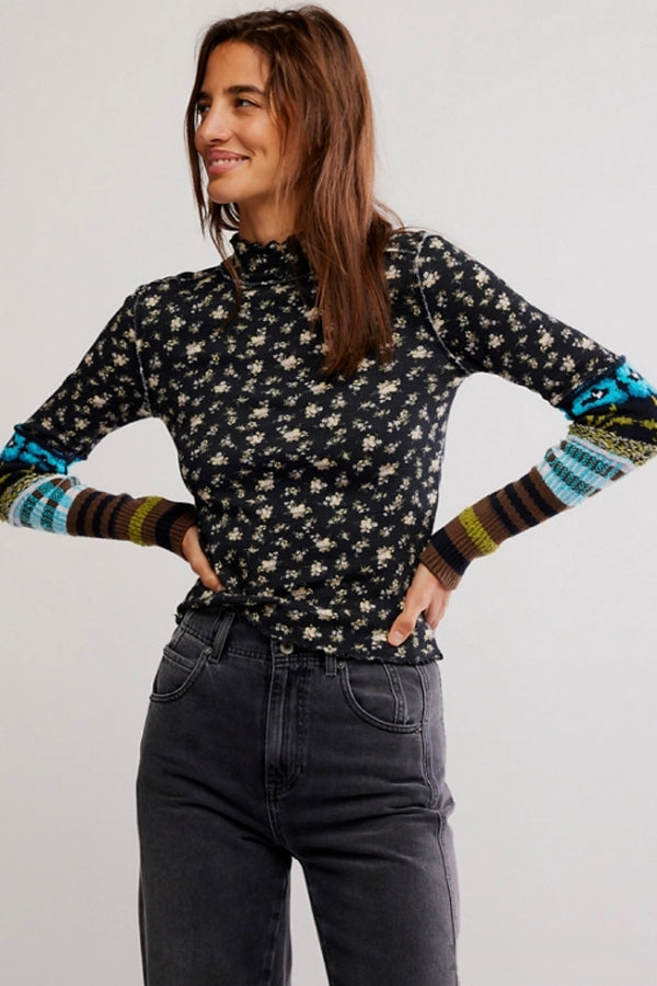 bold bowery cuff top | night combo