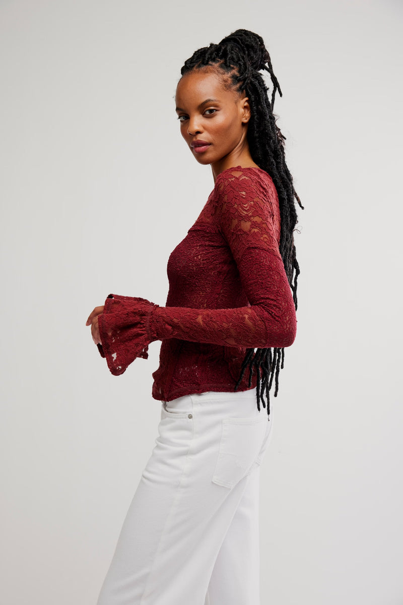cabrenet lace layering top