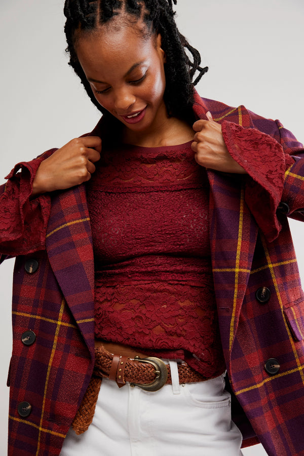cabrenet lace layering top