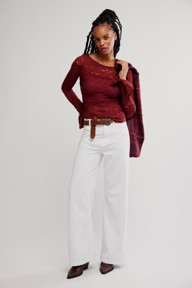 cabrenet lace layering top