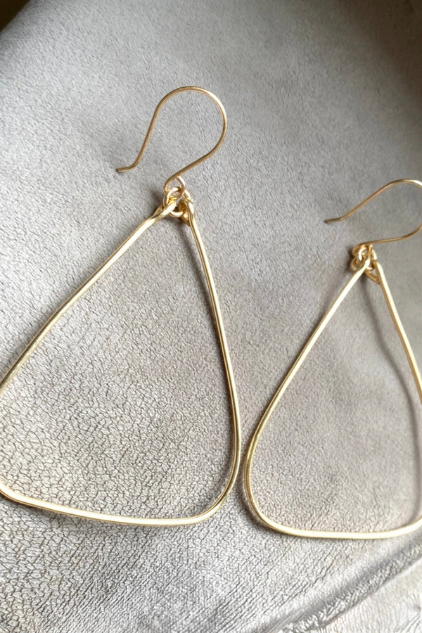 triangle hoop earrings