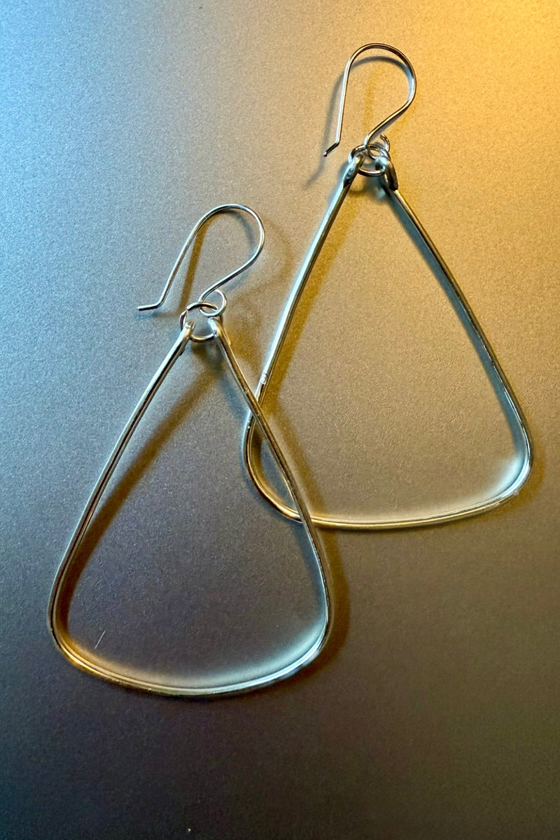 triangle hoop earrings
